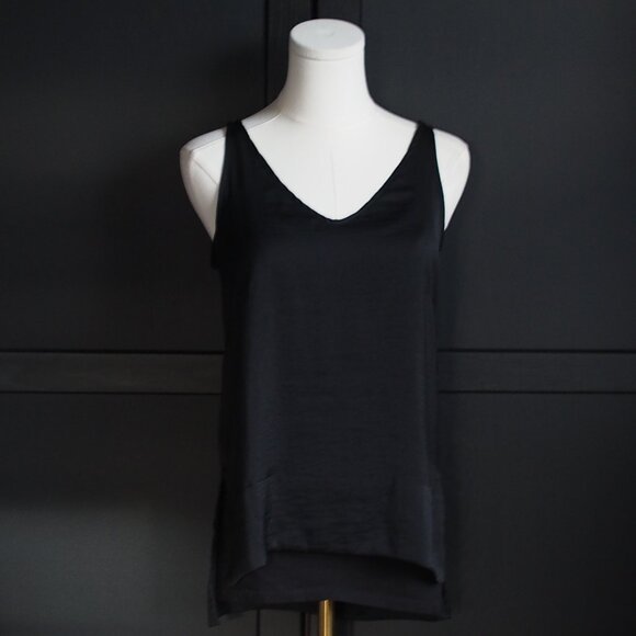 H&M | Black Matte Satin Camisole - Picture 1 of 5